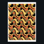 Poster Serge Gladky Jazz Art<br><div class="desc">Plein de brillantes compositions décoratives, produites dans la technique pochoir au pochoir des "Années folles". Des images inspirées et innovantes de design moderne. Joliment reproduits à partir de rares portfolios français originaux, voici des oeuvres complexes en lattique de motifs géométriques, des abstraits audacieux, des collages mystérieux de formes et de...</div>
