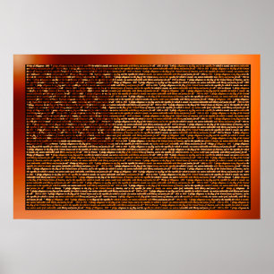 Poster Serment de fidélité dans la copie de drapeau des