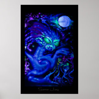 Poster Serpent de lune