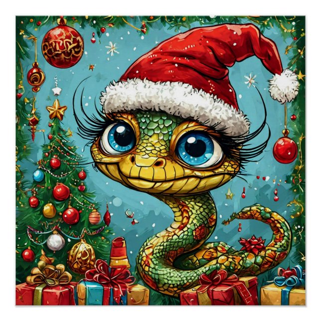 Poster Serpent de Noël (Devant)