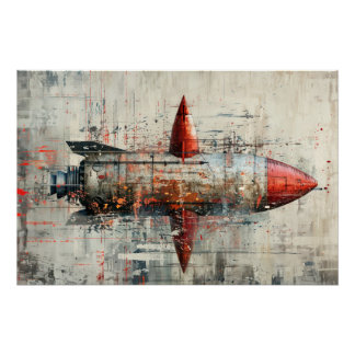 Poster Serrer sur l'arrière - plan grunge dans le style V