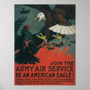 Poster Service aérien de l'Armée