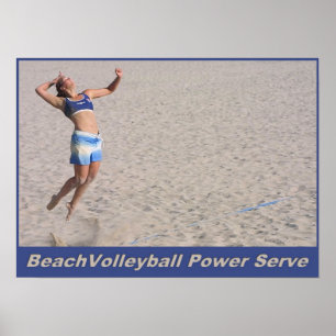 Poster Service d'alimentation de BeachVolleyball