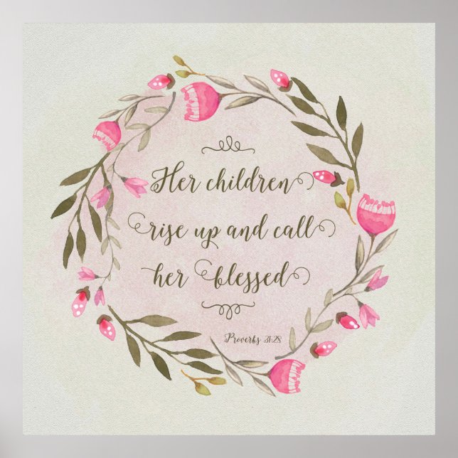 Poster Ses Enfants Se Laissent Et L'Appelent Bénie (Devant)