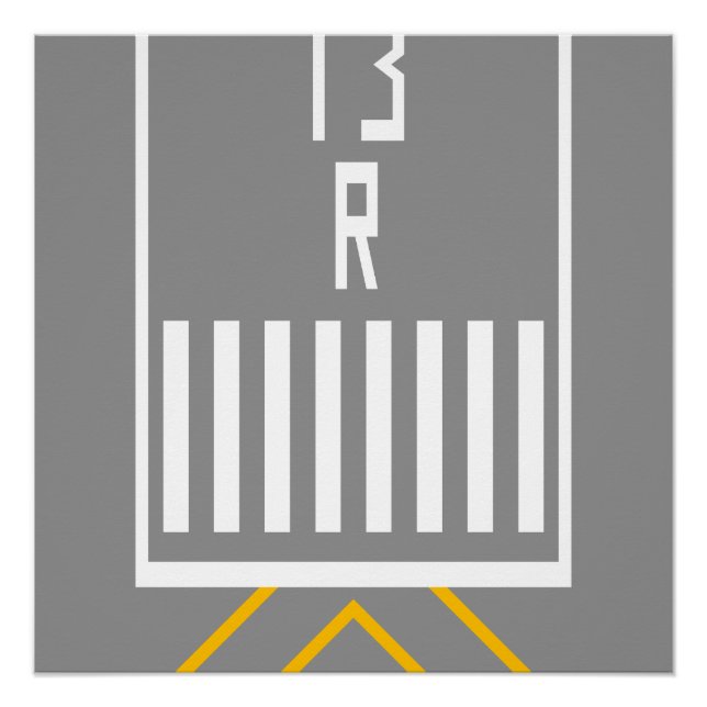Poster Seuil RWY 13R (Devant)