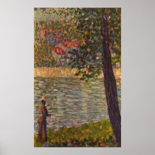 Poster Seurat : La promenade du matin (La Seine à Courbev