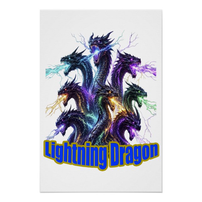 Poster Seven-Headed Lightning Dragon (Devant)