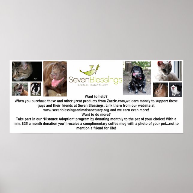 Poster sevenblessings.org (Devant)