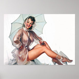 Poster sexy Vintage Pin Up Girl