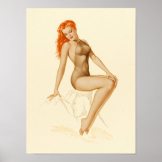 Poster sexy Vintage Pin Up Girl