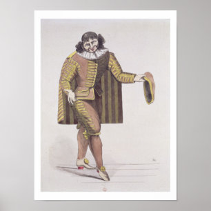 Poster Sganarelle dans 'L'Ecole des Maris' par Molière, p