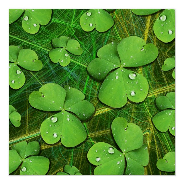 Poster Shamrock vert St Patrick iPhone 5 Coque-Mate (Devant)