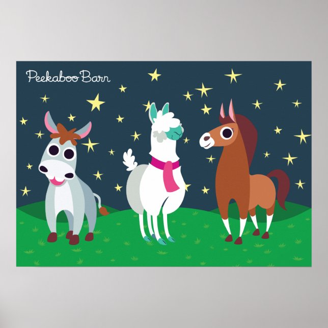 Poster Shane, Tommy, and Zora at  Night (Devant)