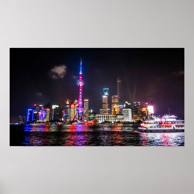Poster Shanghai Skyline (Devant)