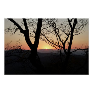 Poster Shenandoah Sunset National Park Paysage