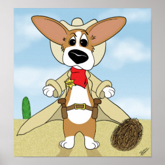 Poster Sheriff Corgi