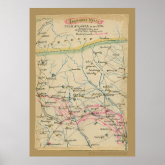 Poster Sherman's March from Atlanta to the Sea