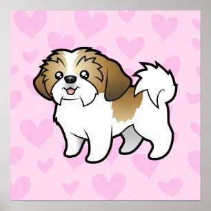 Poster Shih Tzu Love (coupe de chiot)