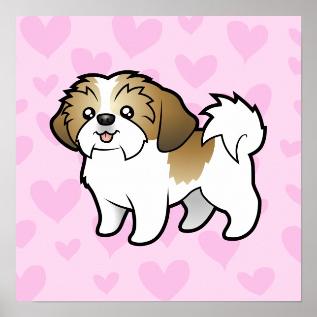 Poster Shih Tzu Love (coupe de chiot) (Devant)