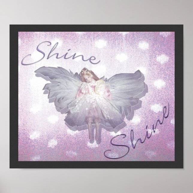 Poster Shine, collage numérique (Devant)