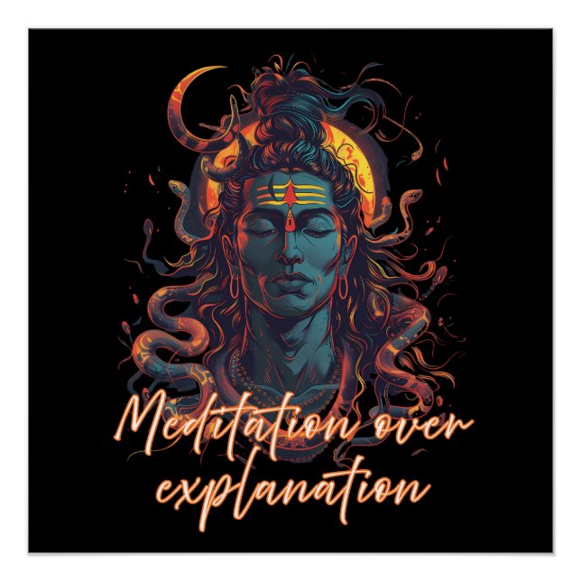 Poster Shiva Energy, Divine Power, Manifestation Design (Devant)