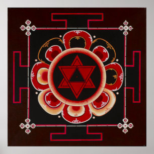 Poster Shiva Yantra par June Moon