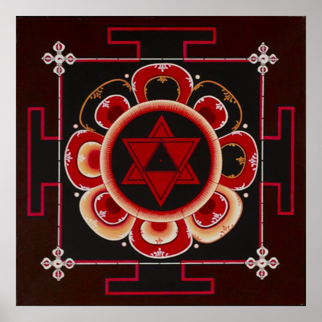 Poster Shiva Yantra par June Moon (Devant)