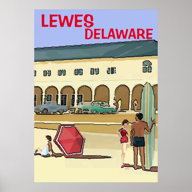 Poster Shore Vintage (Devant)