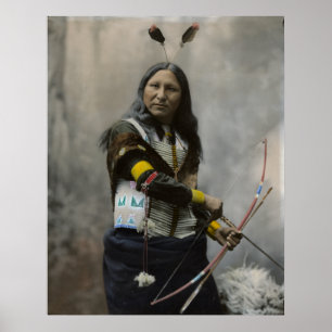 Poster Shout At, Oglala Sioux, 1899 - Vintage