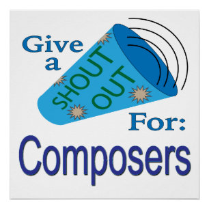 Poster Shout Out pour les compositeurs