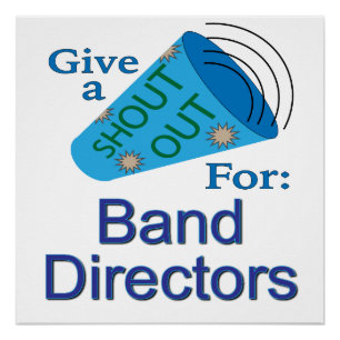 Poster Shout Out pour les directeurs de bande