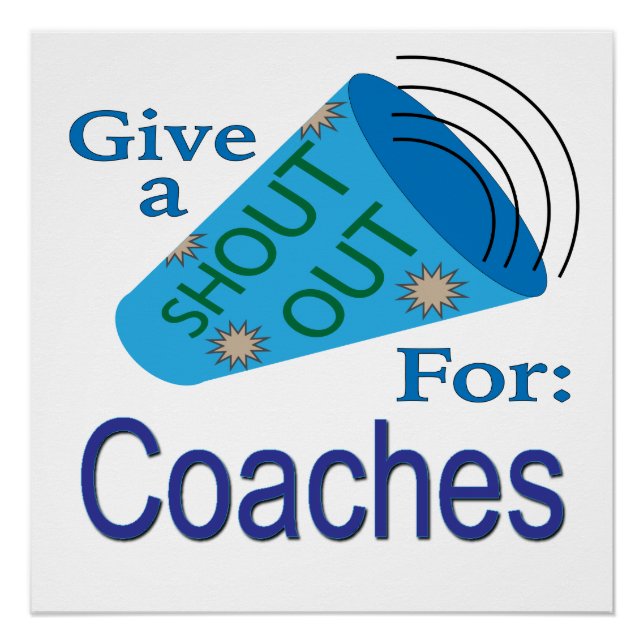Poster Shout Out pour les entraîneurs (Devant)