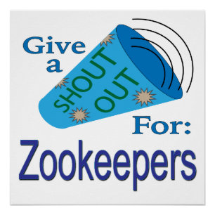 Poster Shout Out pour les gardiens de zookeeper