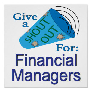 Poster Shout Out pour les gestionnaires financiers