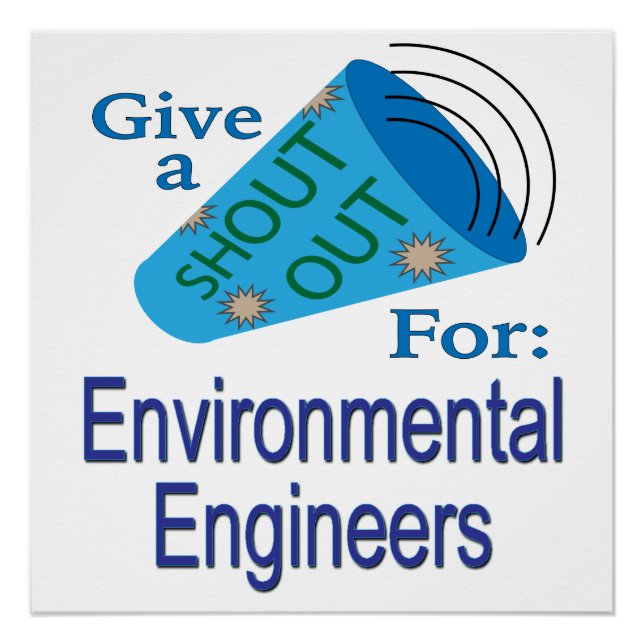 Poster Shout Out pour les ingénieurs De l'environnement (Devant)