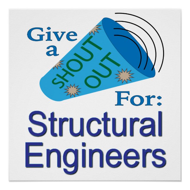 Poster Shout Out pour les ingénieurs structuraux (Devant)