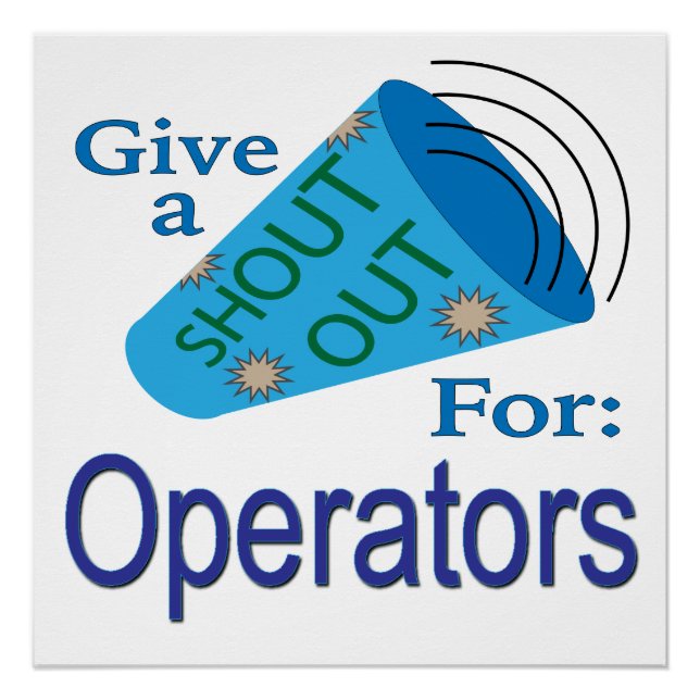 Poster Shout Out pour les opérateurs (Devant)