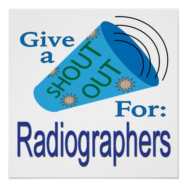 Poster Shout Out pour les radiographes (Devant)