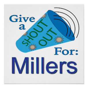 Poster Shout Out pour Millers