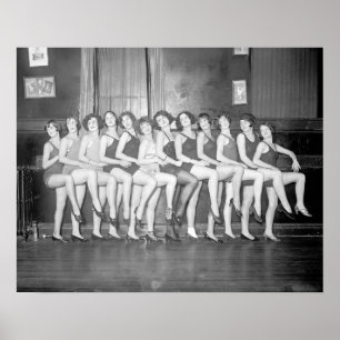 Poster Showgirls, 1925. Photo vintage