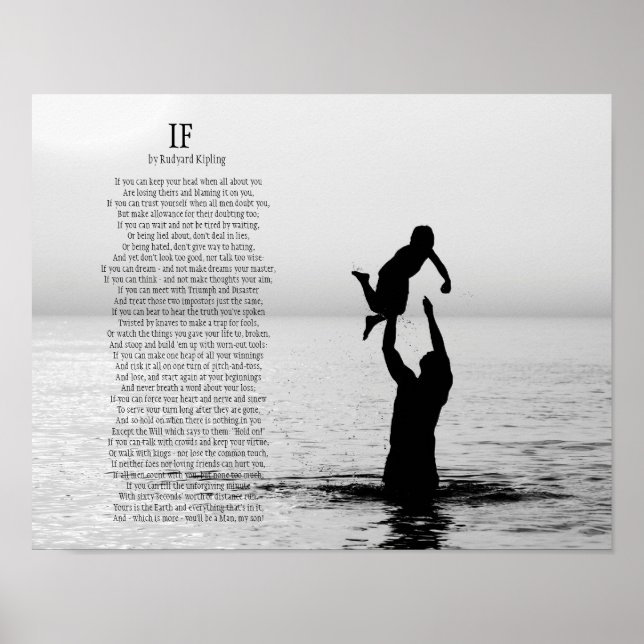 Poster Si Poème de Rudyard Kipling (Devant)