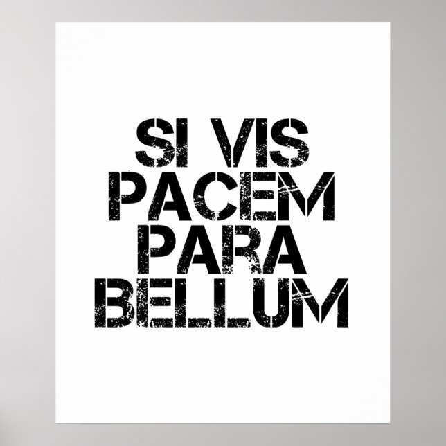 Poster Si Vis Pacem Para Bellum (Devant)