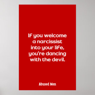 Poster Si vous souhaitez la bienvenue à un Narcissist