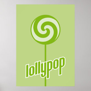 Poster sickly sweet green lollypop