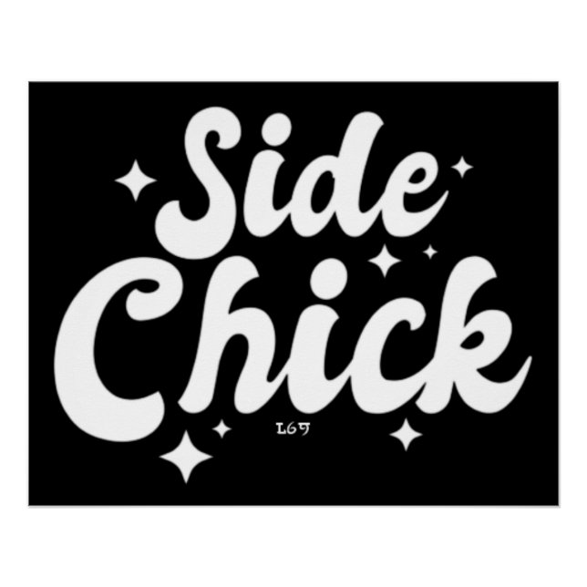 Poster SIDE CHICK drôle action de grâce (Devant)