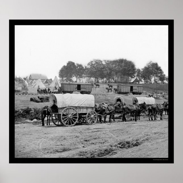 Poster Siège du général McClellan 1862 (Devant)