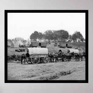 Poster Sièges sociaux du Général McClellan 1862