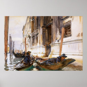 Poster Siesta des Gondoliers par John Singer Sargent