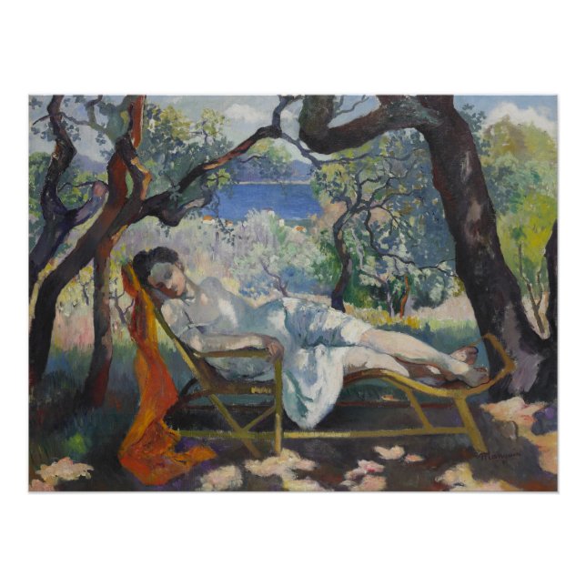 Poster Siesta (Dormir dans un jardin méditerranéen) (Devant)