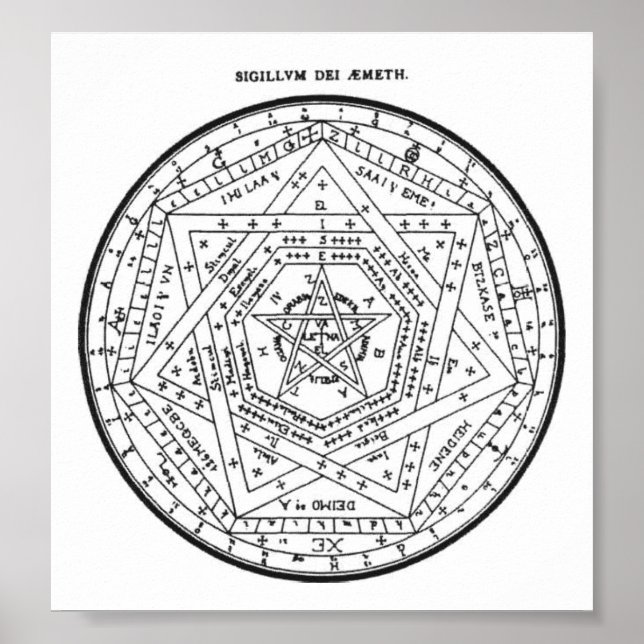 Poster Sigillum Dei Aemeth (Devant)
